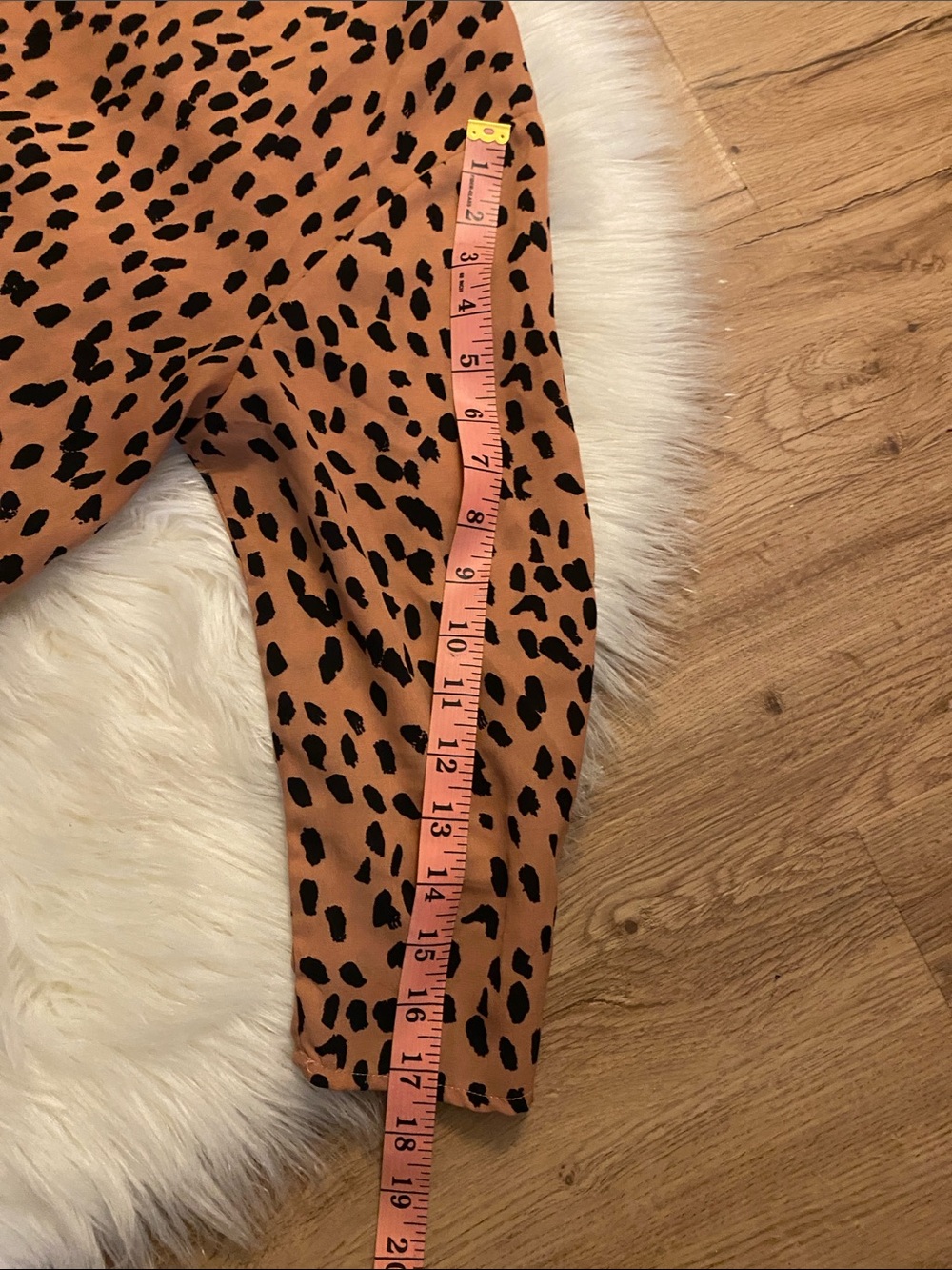 Hayden Leopard M Print Ruffle Hem Dress - Rust/Cheetah - Picture 6 of 6